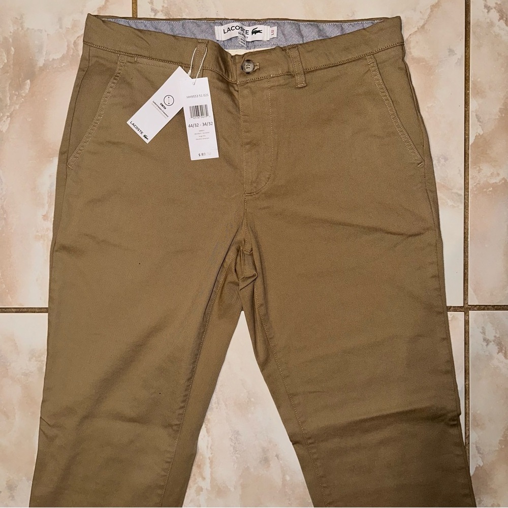 Lacoste Slim Fit Khaki Pants